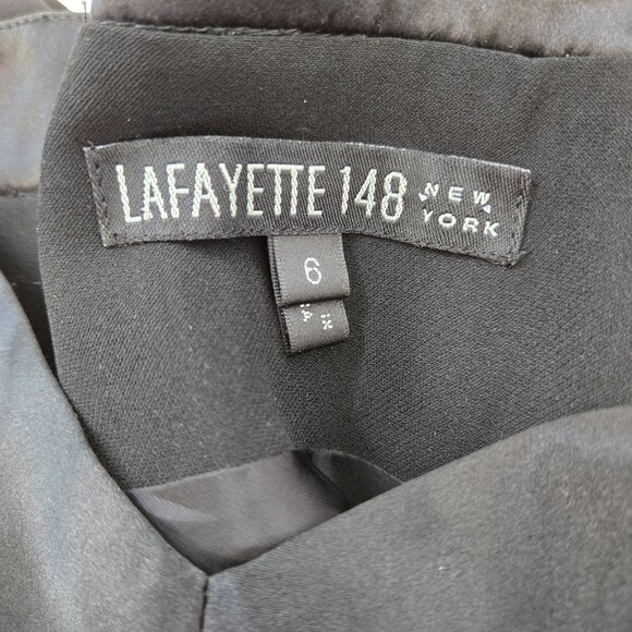 Lafayette 148 New York Fit & Flare Corset Back Midi Dress Size 6 - Picture 3 of 8